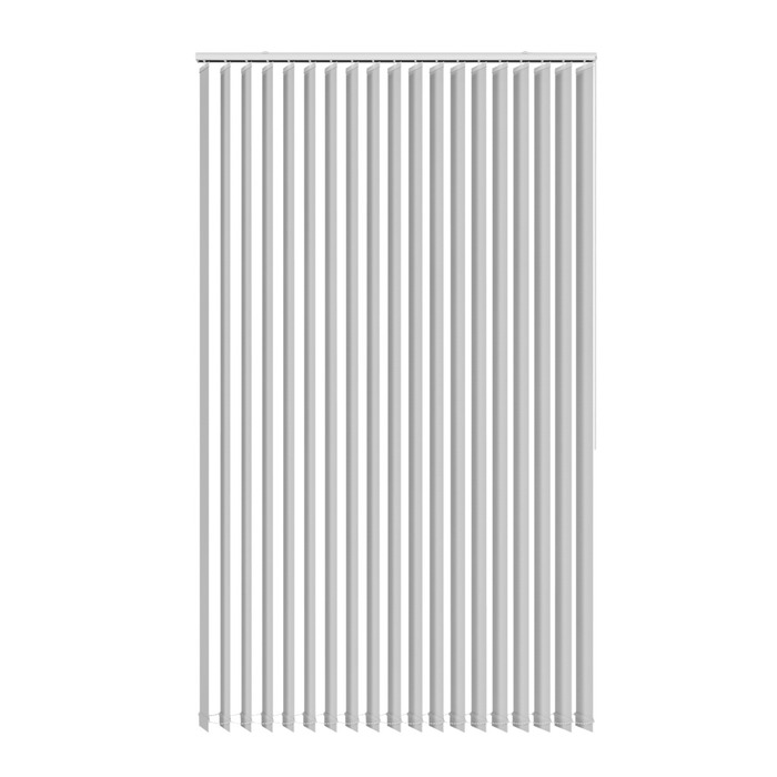 Lamelgardin hvid 250 x 250 cm
